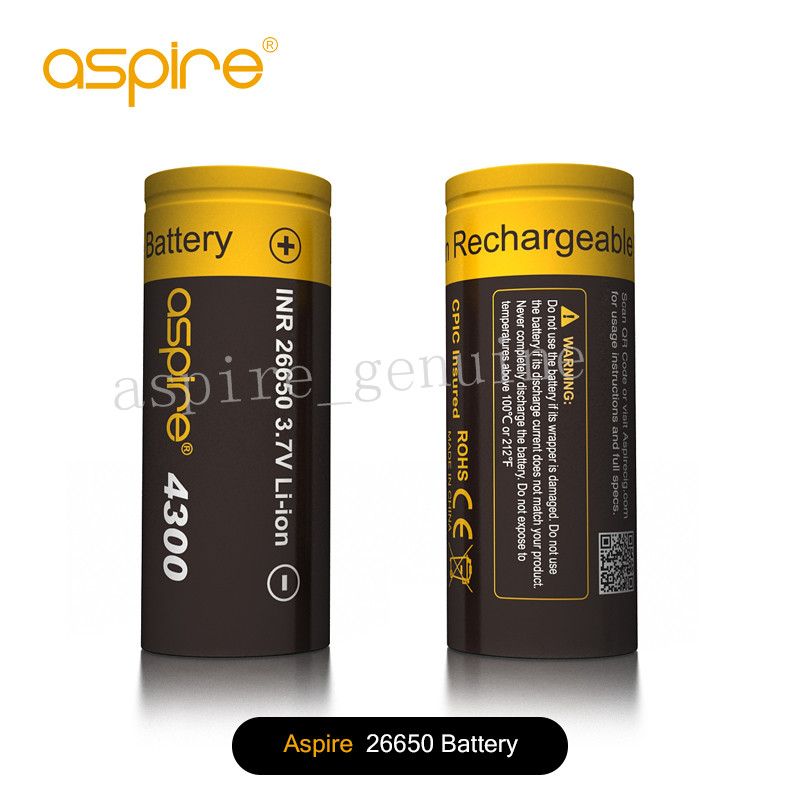 Original Aspire Battery Li Ion Inr 3 7v Capacity 4300mah Rechargeable Battery Vs Aspire 150 Battery From Aspire Genuine 5 56 Dhgate Com