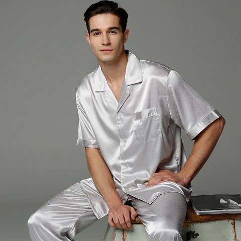 silk polo pajamas