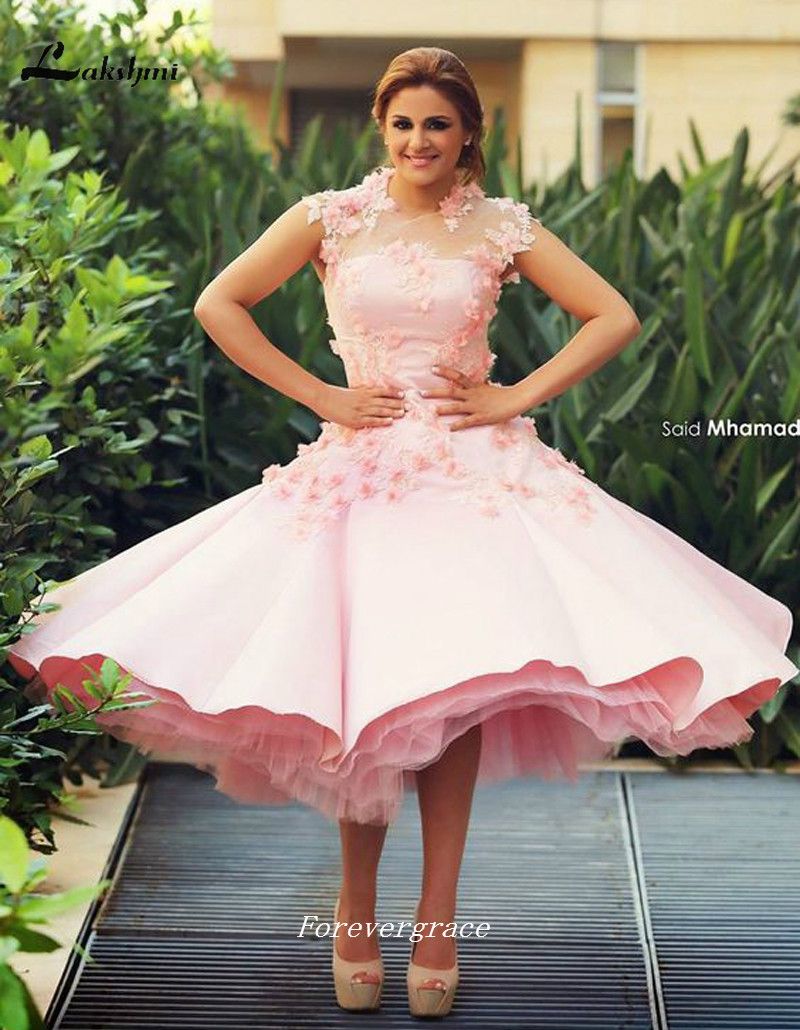pink party dress plus size