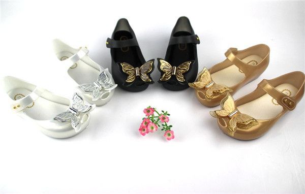 mini melissa kids new 2017 triple layers butterfly girls sandals toddler girl boots size 6