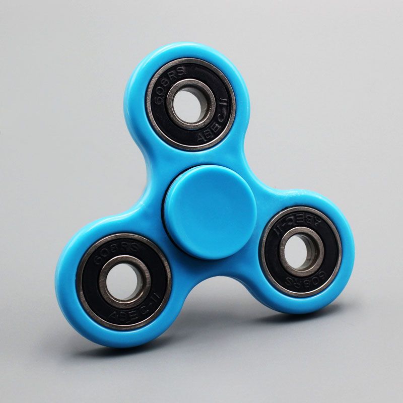 light blue fidget spinner