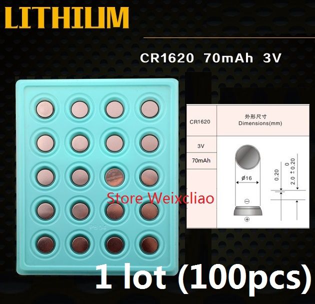 1 Cr1620 3v Lithium Li Ion Button Cell Battery Cr 1620 3 Volt Li Ion Coin Batteries Tray Package Battery Powered Lamps Battery Prices From Weixcliao 28 47 Dhgate Com