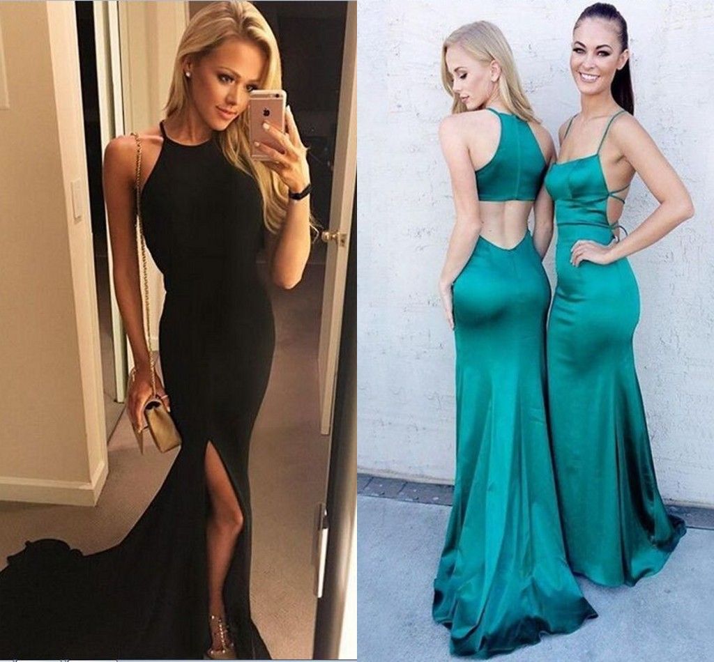 jade green satin dress