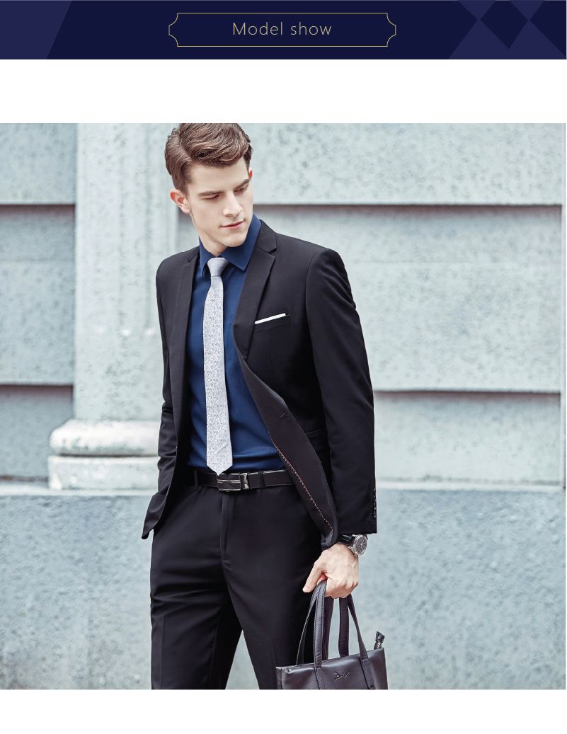 mens black suit shirt