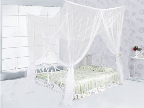 Satin Al Beyaz 4 Kose Direk Yatak Canopy Cibinlik Tam Kralice Kral Netlestirme Yatak Tl125 1 Tr Dhgate Com