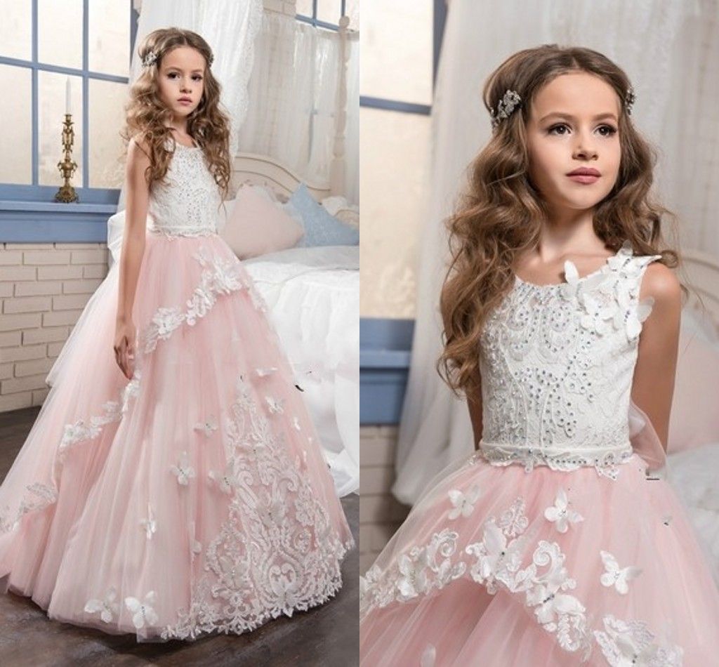 pink ball gown for kids