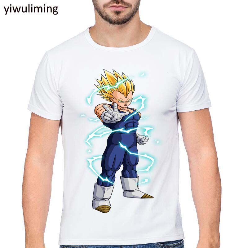 2017 Dragon Ball Z Goku camiseta de manga corta o-cuello camiseta verano Saiyan Vegeta Harajuku 2017 Dragon Ball Z Goku camiseta de manga corta o-cuello camiseta verano Saiyan Vegeta Harajuku
