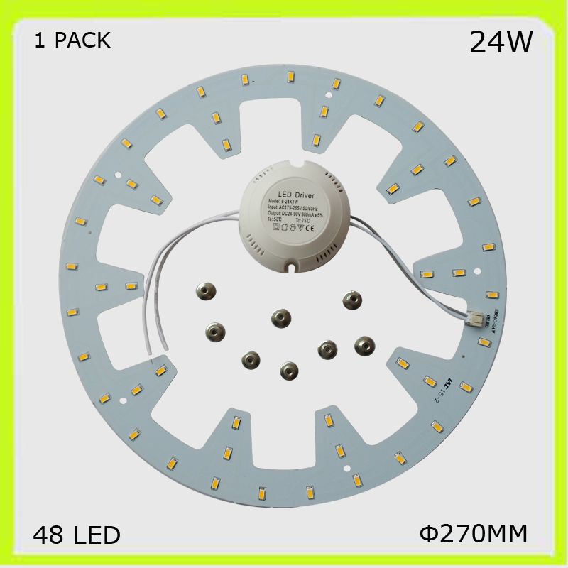 2021 1 PACK DIY Install Round 24W LED Ceiling Light 2300LM ...