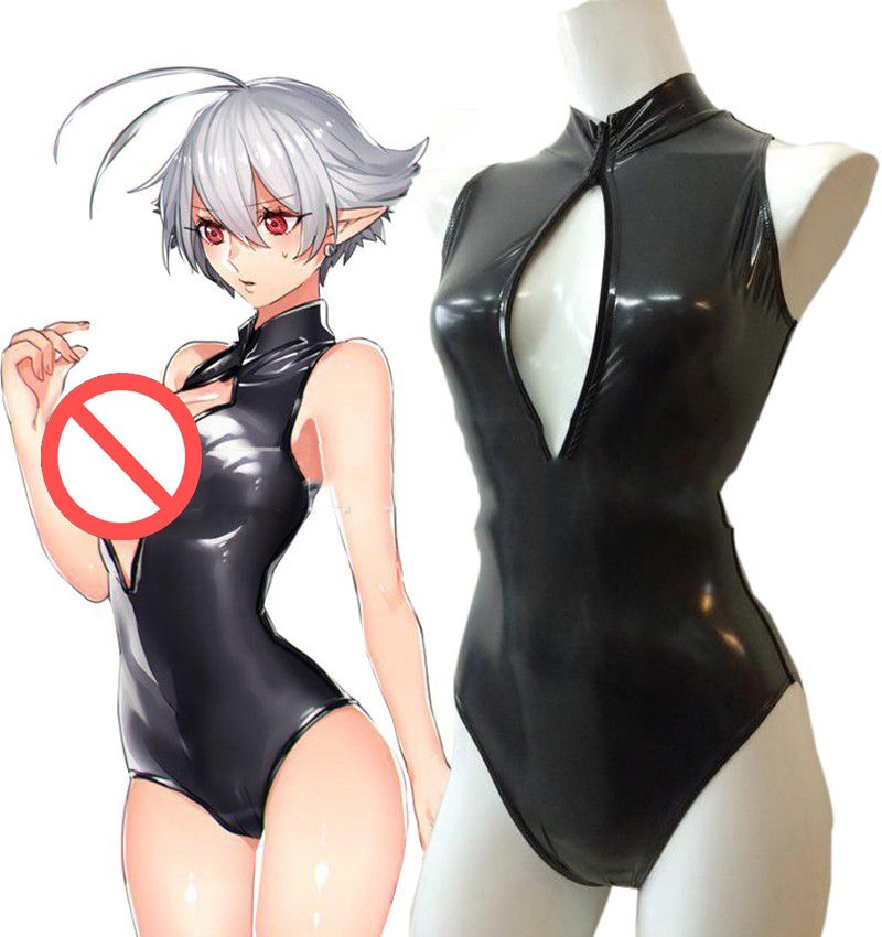 black one piece leotard
