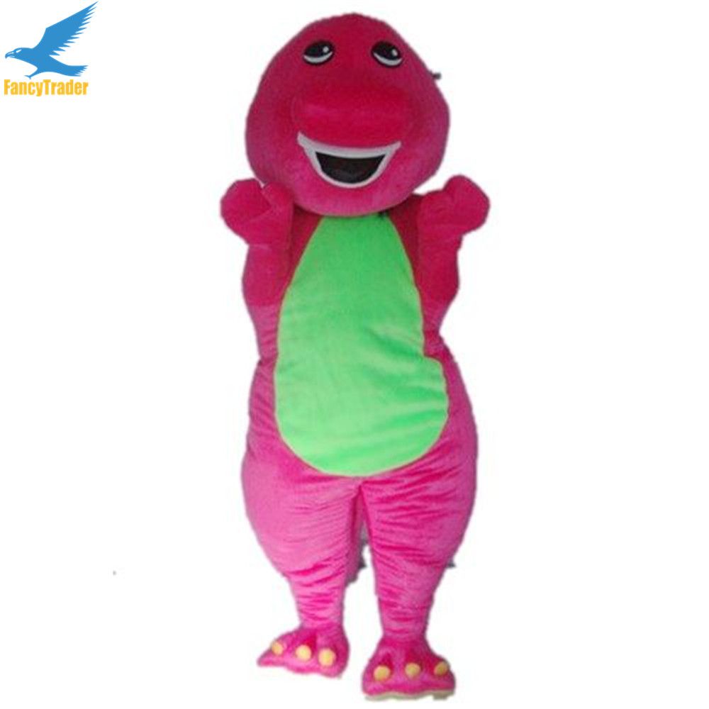 Fancytrader 2017 Real Pictures Top Selling Barney Mascot Costume
