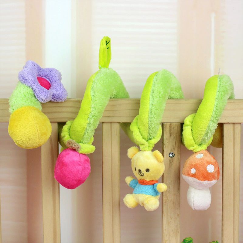 New Musical Insect Activity Toy Spiral Cot Car Seat//Stroller Infant Rattle