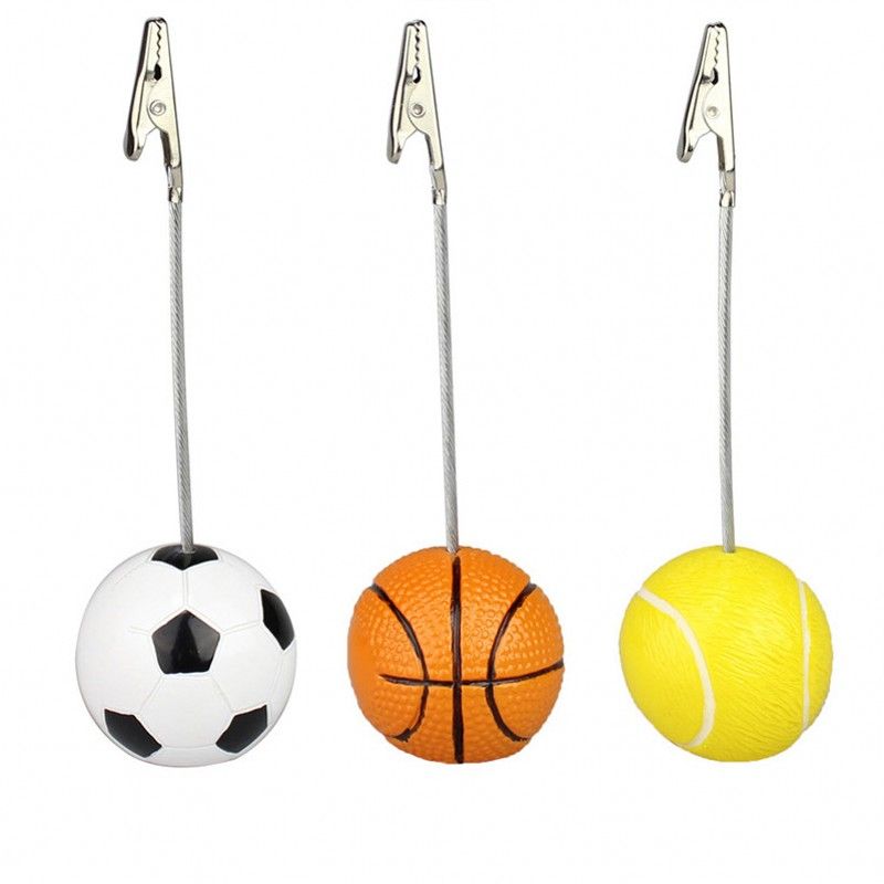 Memo Clip Resin Sport Golf Baseball Football Ball Games Metal