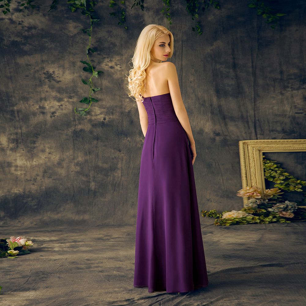purple junior bridesmaid dresses