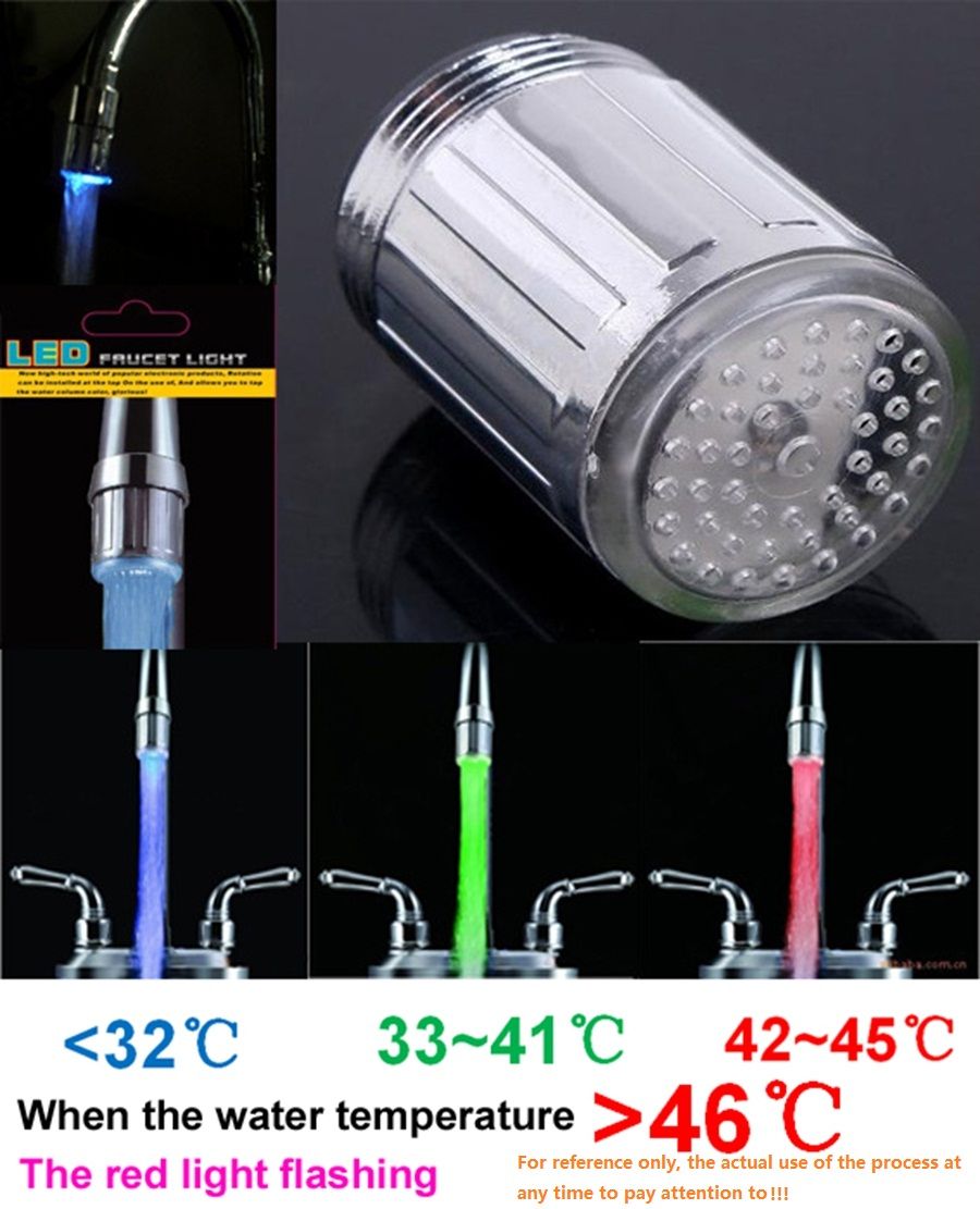 2020 Led Faucet Lights Temperature Control Led Light Temperature