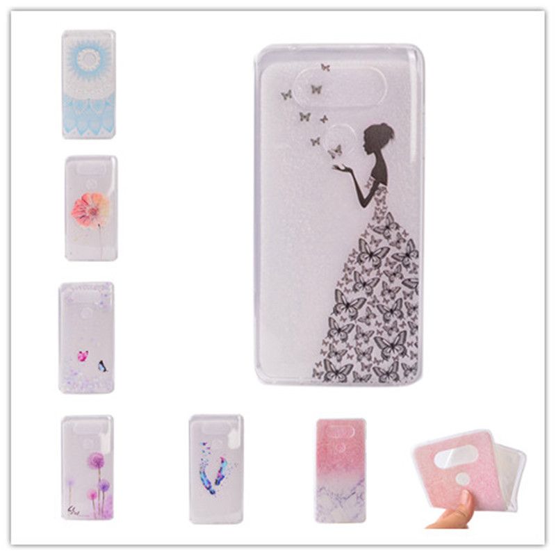 Transparent Tpu Cover For Lg V20 Case Colour Decoration Tower Bike