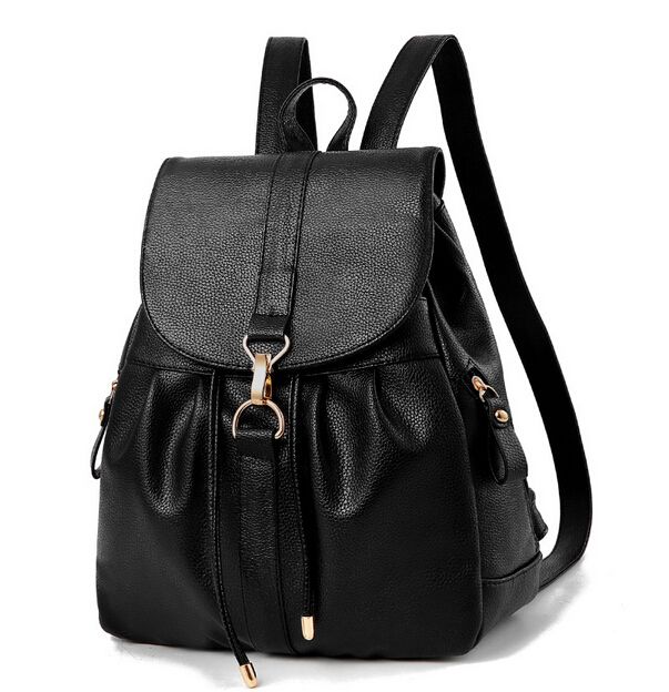 black rucksack backpack
