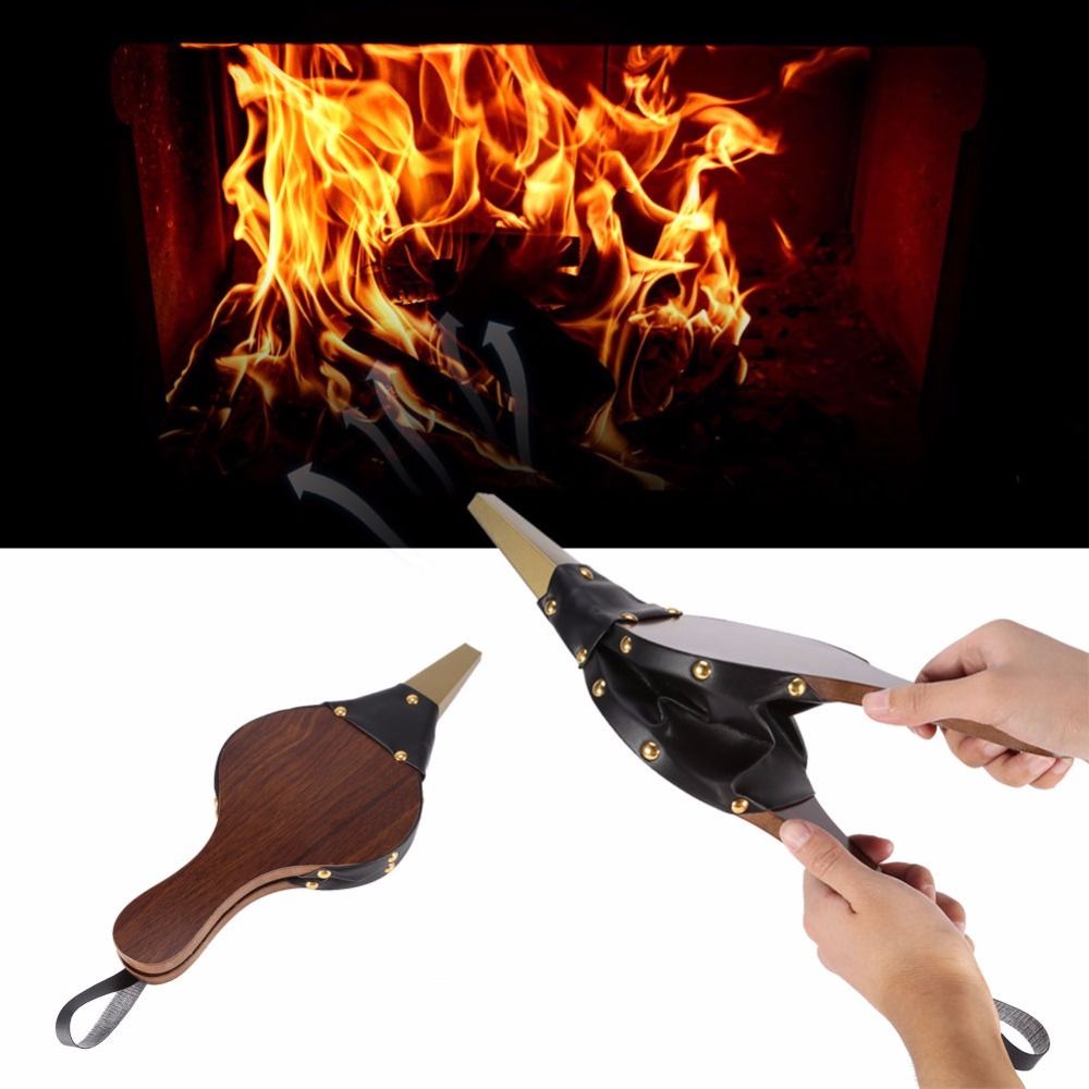 2020 Handmade Retro Wood Fireplace Blower Air Volume Outdoor BBQ Manual
