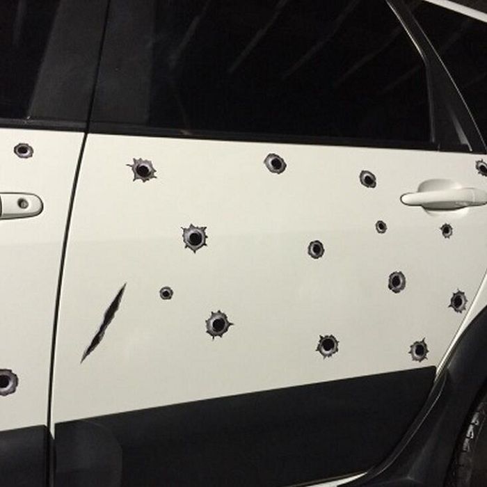 2021 Car Stickers Bullet Shot Hole Decal Cover/Anti Scratch For Car
