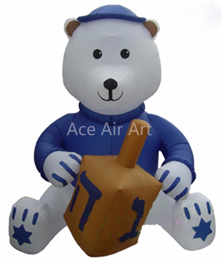 2020 Giant Inflatable Hanukkah Bear Outdoor Decorations From