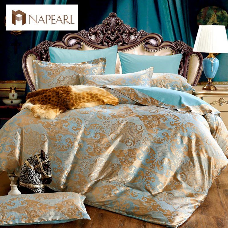 Wholesale Luxury Jacquard Bedding Sets Cotton Home Textile Duvet