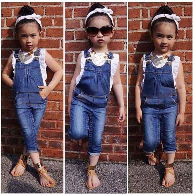 Click to Buy << Girls Jeans Shorts Floral Print Summer Short Pants