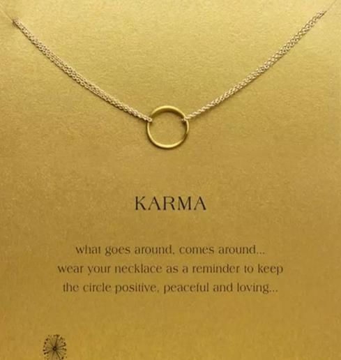 dog ear karma necklace