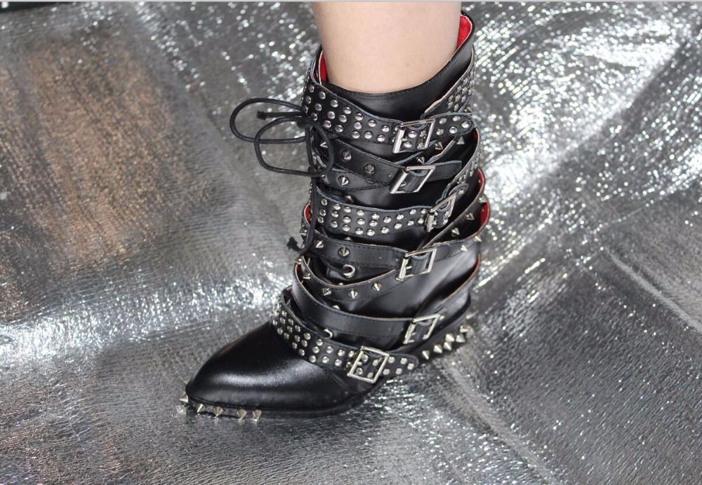 spike studded boots