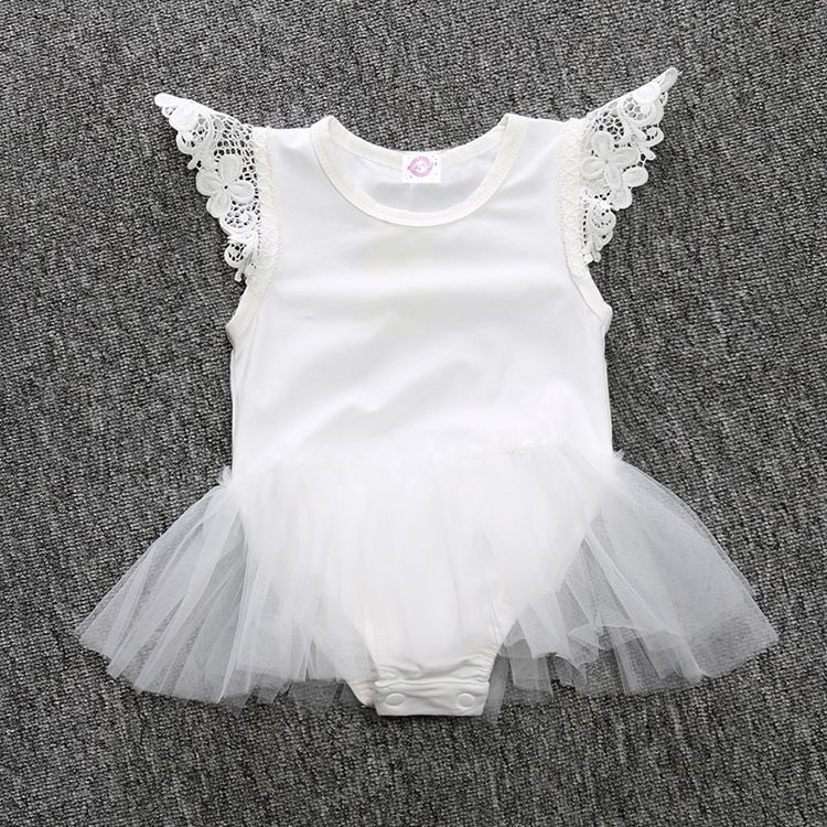 Acquistare Tutina Neonata Stile Dolce Maniche A Farfalla Pagliaccetti In  Pizzo Di Cotone Neonate Body Body Abbigliamento Elegante Bambini  Pagliaccetto Bianco Nero Panno Bambini Economico | Consegna Veloce E  Qualità | DHgate Italy