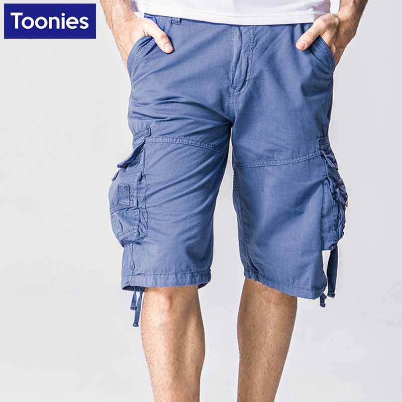 blue cargo work shorts