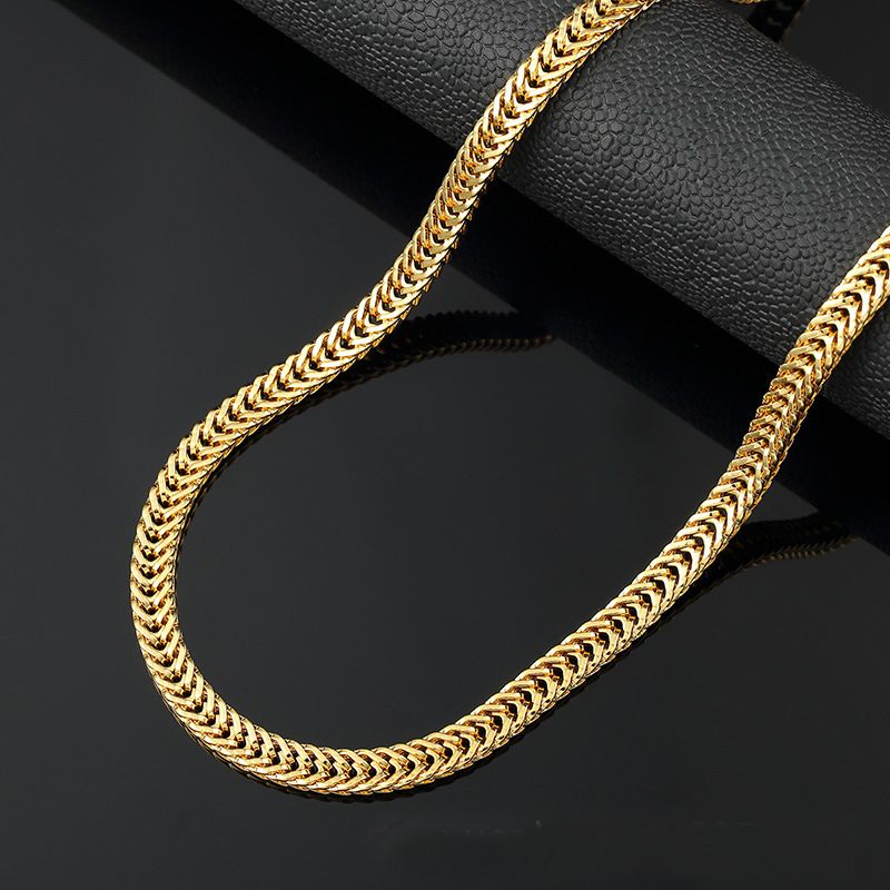 14 Ayar Altin Klasik Erkek Zincir Altin Kolye Zincir