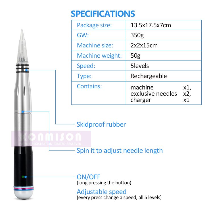 Xnet Vane Wireless Tattoo Pen Machine Powerful Brushless Motor