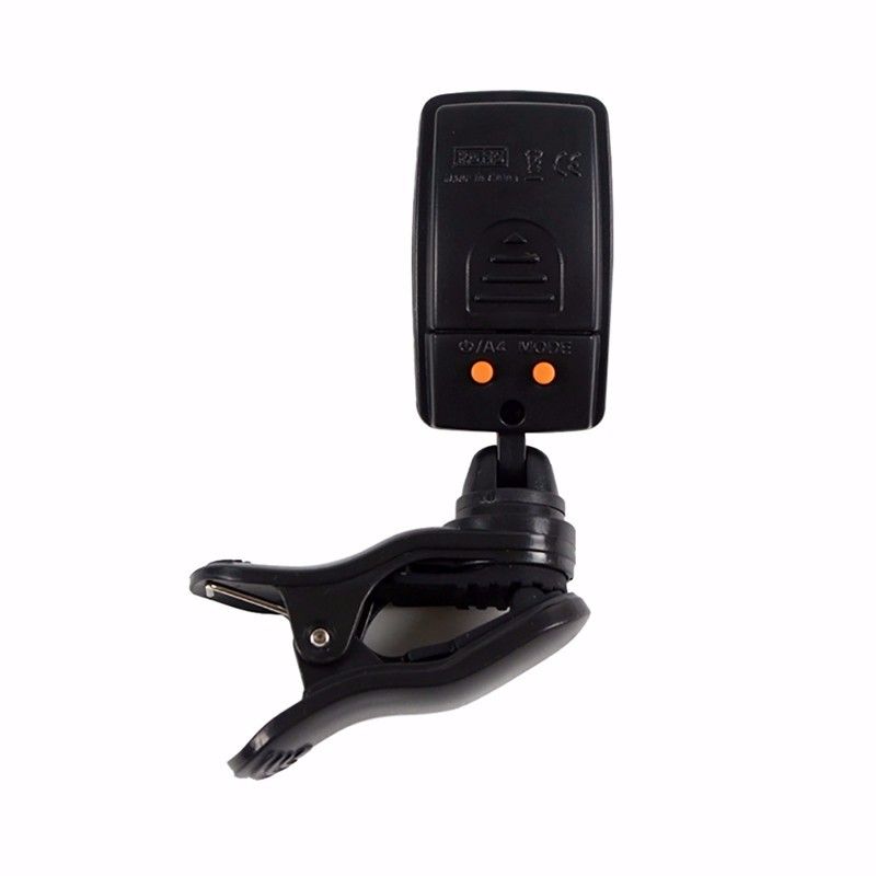Accordeur Chromatique Rechargeable à Clipser - Pour Guitare, Basse, Ukulélé, Violon - Grand écran LCD Pivotant - Autonomie 270 Min - USB-C