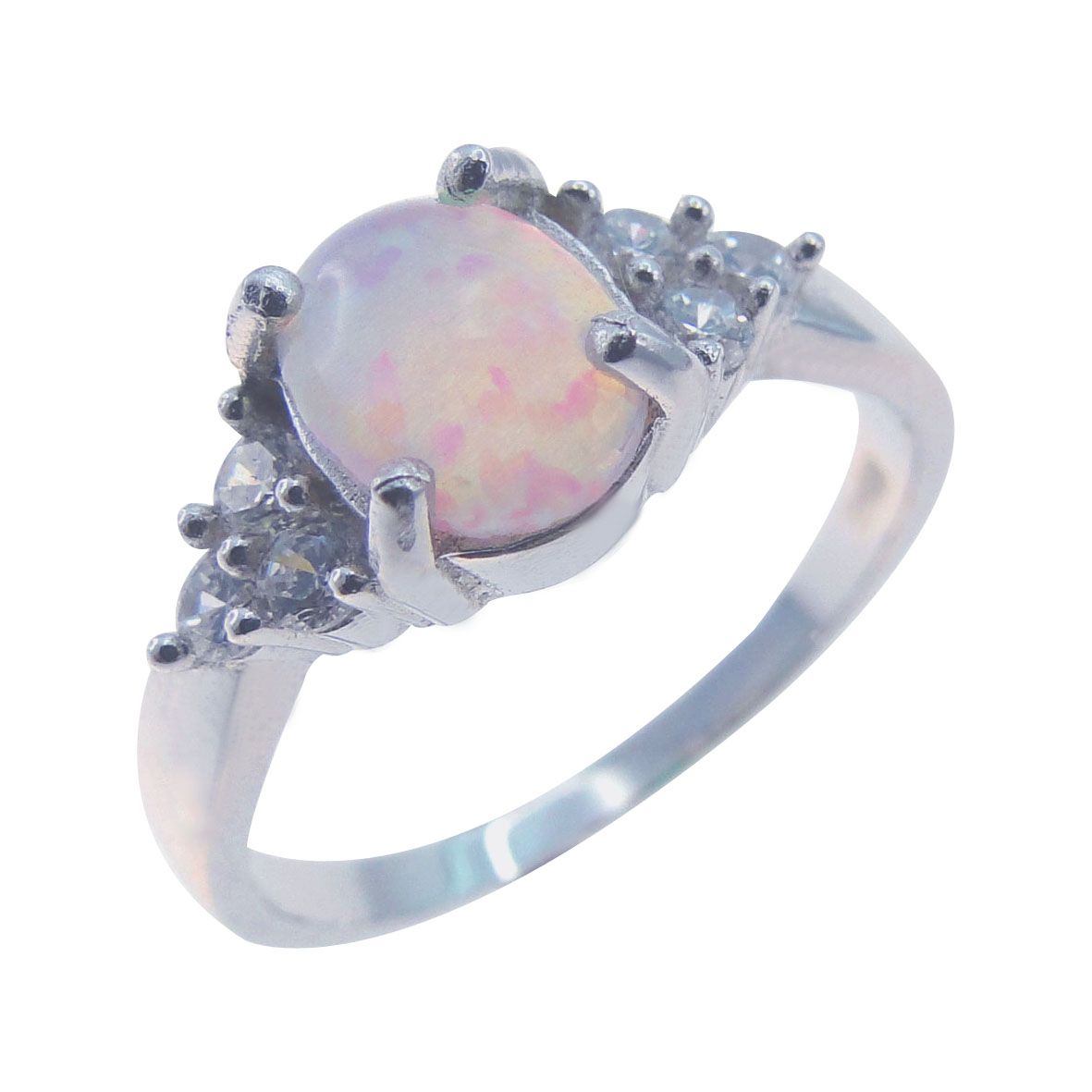 pink opal rings