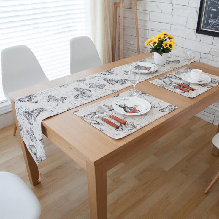 satin al sehpanin icin rustik kelebek masa kosucu bagbozumu avrupa tarzi parti dugun ev dekorasyon dekoratif masa ortusu tl81 02 dhgate comda
