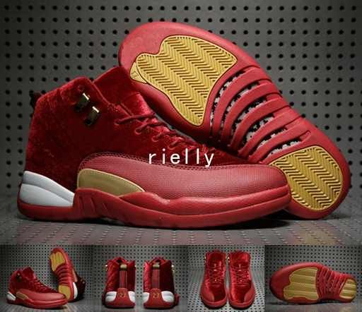 retro 12 red and gold