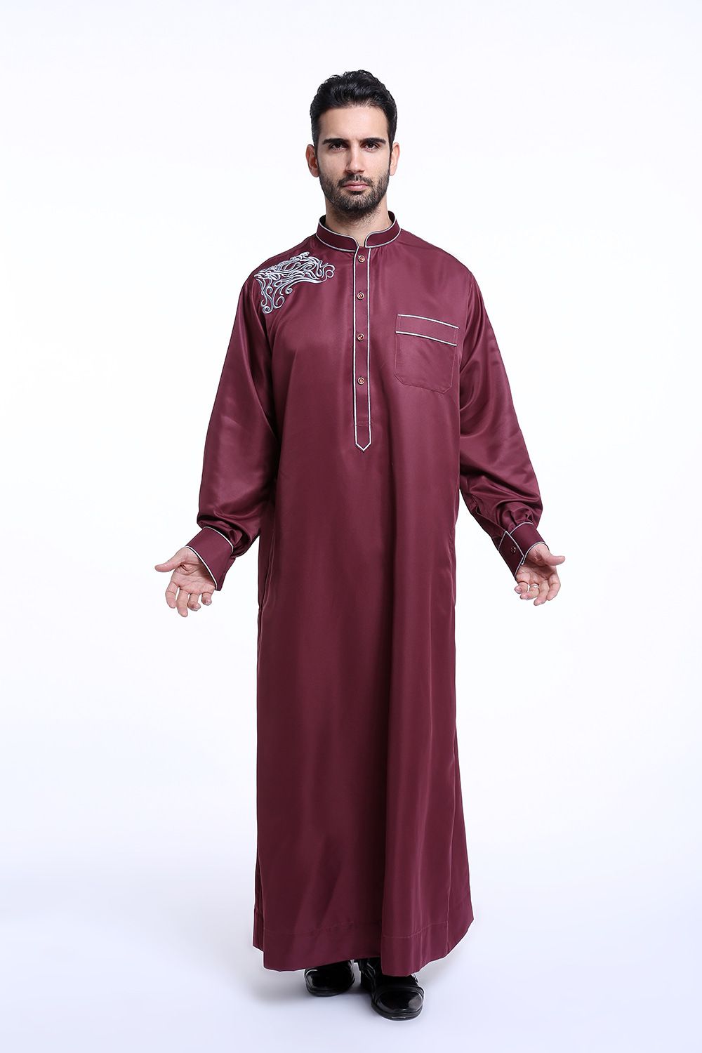 2017 أزياء الرجال النمط السعودي ثوب ثوب عباية رداء Daffah صالة الطفش الإسلامية العربية قفطان ملابس رجالية 2021 من Donnatang240965 166 62ر س موبايل Dhgate