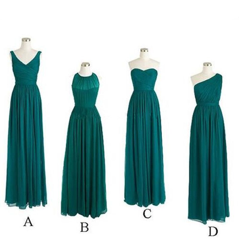 teal and copper bridesmaid dresses