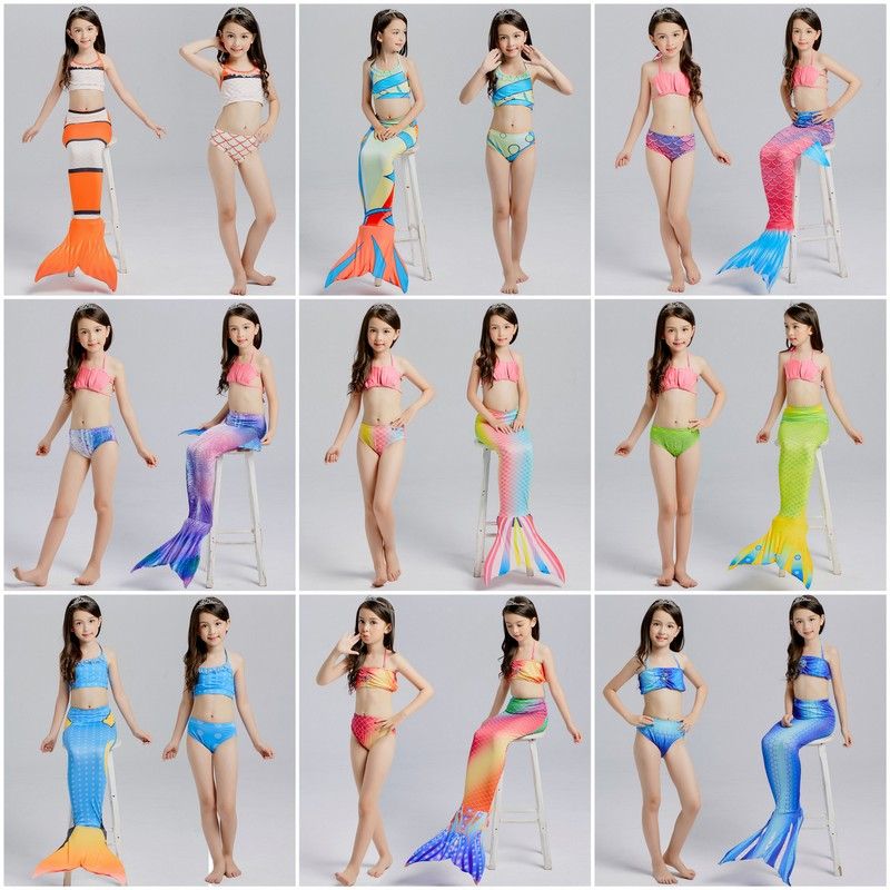 girls mermaid tail swimsuit