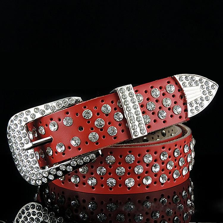 designer bedazzled belt