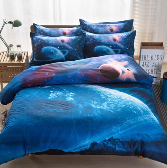 3d Galaxy Duvet Cover Set Single Double Twin Queen Bedding Sets