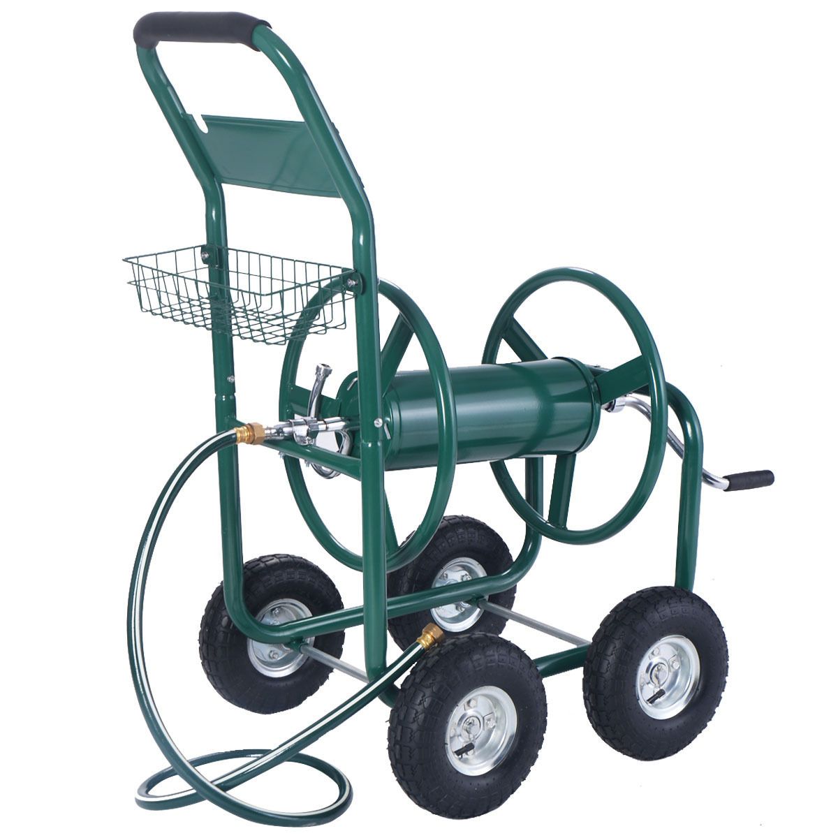 2019 Garden Water Hose Reel Cart 300ft Outdoor Heavy Duty Yard Planting With Basket Would Stay Untangled From Newlife2018dh 76 17 Dhgate Com
