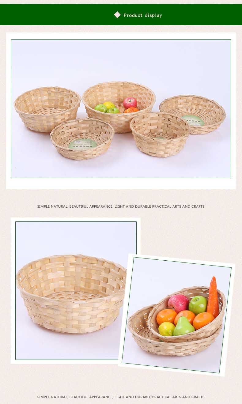 2021 Pastoral Bamboo Bamboo Basket Creative Vegetable