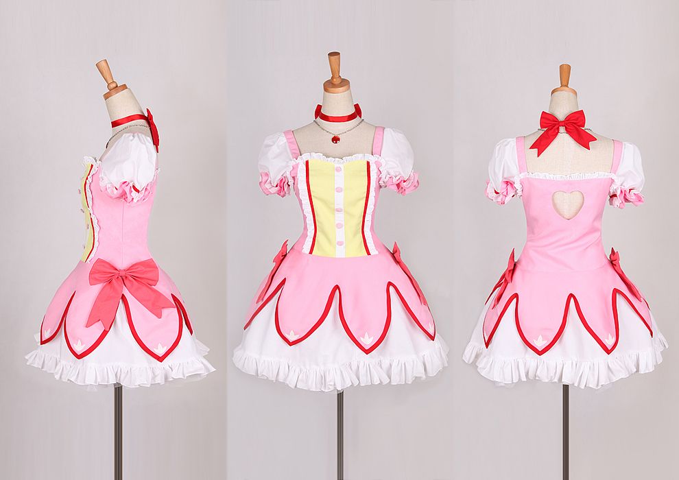 Puella Magi Madoka Magica Kaname Madoka Cosplay Costume