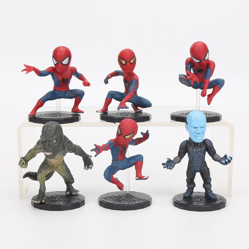 Acheter Spiderman Homecoming Action Figurines Dessins Animes Pvc A Collectionner Modele Comics Heros Spider Man Pour Enfants Cadeau Jouets 6 7 Cm De 2 95 Du Mk665e323 Dhgate Com
