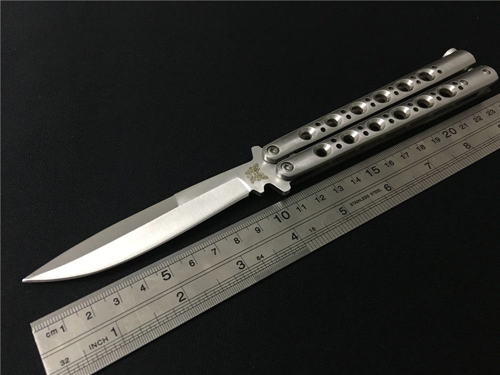 Benchmade 42 Balisong Knife Butterfly Knife Plain Bm42 Bm42s 440c