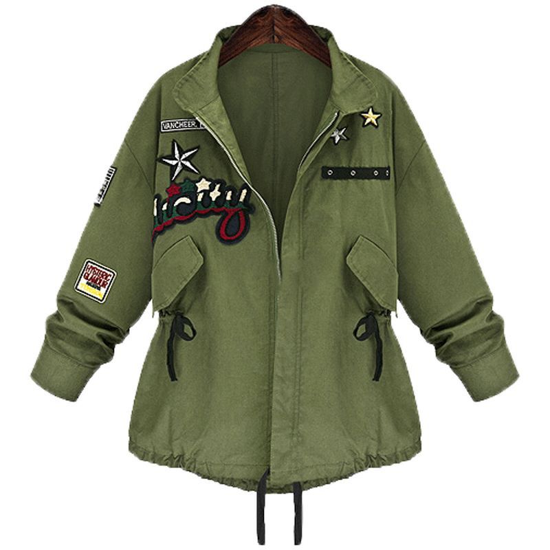 jaqueta bomber militar feminina