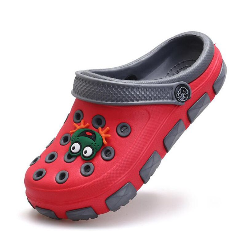 Criança sapo dos desenhos animados do bebê respirável verão sandálias  interior macio sola de eva entupir buraco shoes leve chinelos de praia  510|baby shoes|slippers soft soleslippers soft - AliExpress