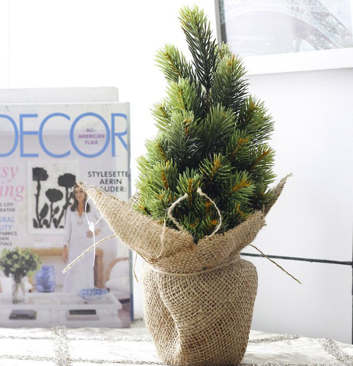 2020 34 48cm Mini Artificial Christmas Trees Decoration Christmas Holiday Decorations Zakka Style Delicate Adornment Xmas Drop Shipping For Sale From Tmos 8 33 Dhgate Com