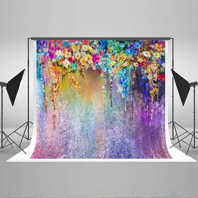 Kate 6.5x10ft Backdrop for Abstract Personal Portrait Microfiber Solid Color Purple Photography Background