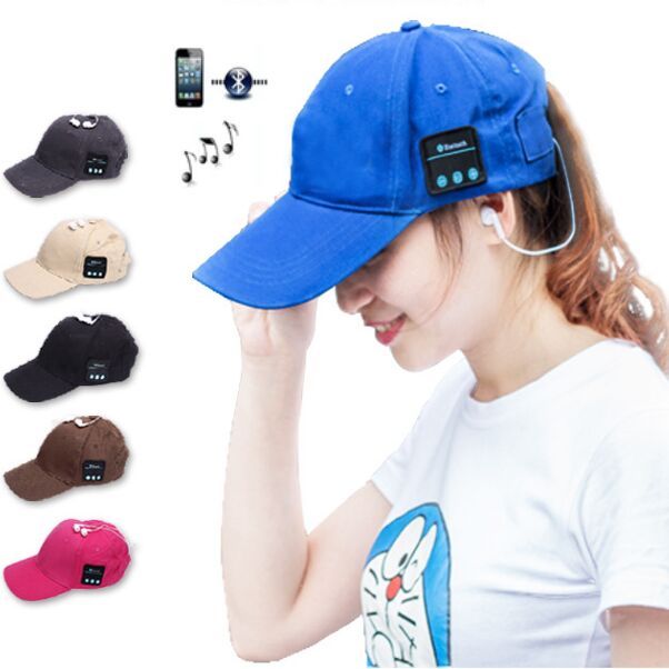 satin al bluetooth sapkalar kablosuz 6 renkler beyzbol sapkasi akilli sapka kulaklik kulaklik hoparlor mic hediyeler noel sapka icin gunes sapka